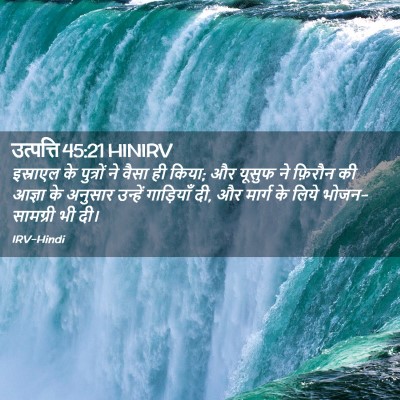 Picture 02 - उत्पत्ति 45:21 HINIRV - इस्राएल के - Bible Verse Picture