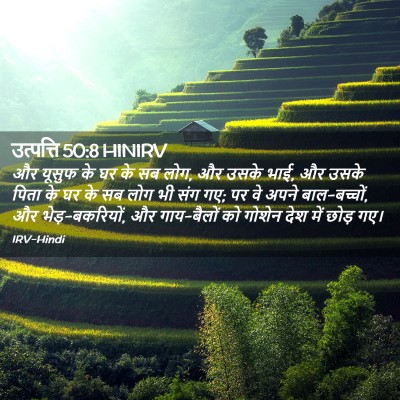 Picture 02 - उत्पत्ति 50:8 HINIRV - और यूसुफ के घर के - Bible Verse Picture