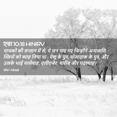 Picture 02 - एज्रा 10:18 HINIRV - याजकों की सन्तान - Bible Verse Picture
