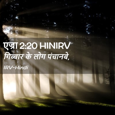 Picture 02 - एज्रा 2:20 HINIRV - गिब्बार के लोग - Bible Verse Picture