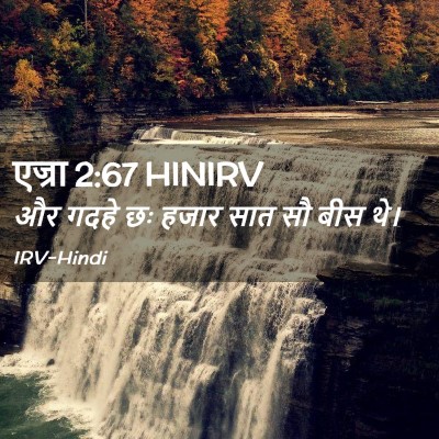 Picture 02 - एज्रा 2:67 HINIRV - और गदहे छः हजार सात - Bible Verse Picture