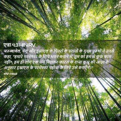 Picture 02 - एज्रा 4:3 HINIRV - जरुब्बाबेल, येशू - Bible Verse Picture