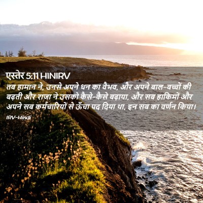 Picture 02 - एस्तेर 5:11 HINIRV - तब हामान ने, उनसे - Bible Verse Picture