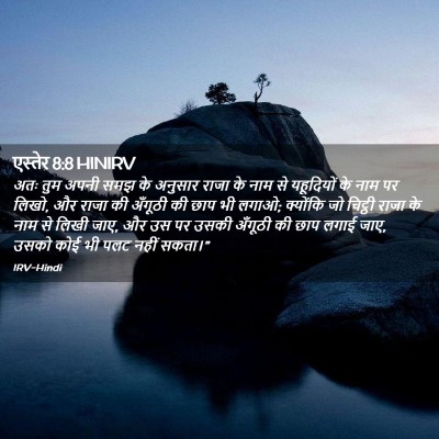 Picture 02 - एस्तेर 8:8 HINIRV - अतः तुम अपनी समझ के - Bible Verse Picture