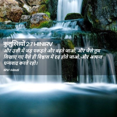 Picture 02 - कुलुस्सियों 2:7 HINIRV - और उसी में जड़ - Bible Verse Picture