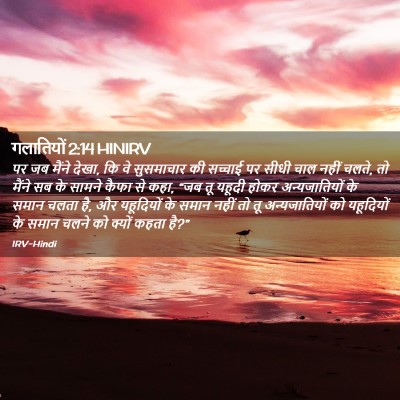 Picture 02 - गलातियों 2:14 HINIRV - पर जब मैंने देखा, - Bible Verse Picture