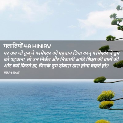 Picture 02 - गलातियों 4:9 HINIRV - पर अब जो तुम ने - Bible Verse Picture