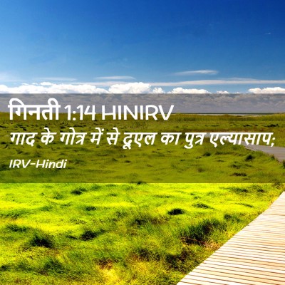 Picture 02 - गिनती 1:14 HINIRV - गाद के गोत्र में से - Bible Verse Picture