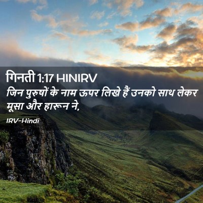 Picture 02 - गिनती 1:17 HINIRV - जिन पुरुषों के नाम - Bible Verse Picture