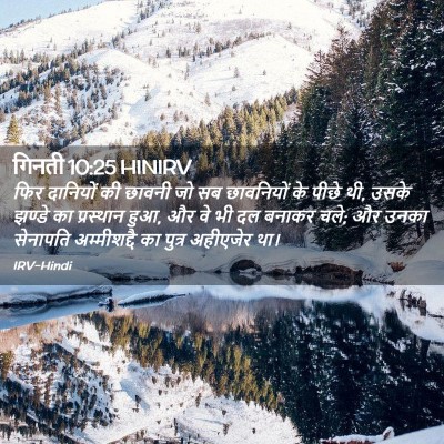 Picture 02 - गिनती 10:25 HINIRV - फिर दानियों की - Bible Verse Picture