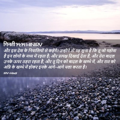 Picture 02 - गिनती 14:14 HINIRV - और इस देश के - Bible Verse Picture