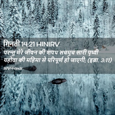 Picture 02 - गिनती 14:21 HINIRV - परन्तु मेरे जीवन - Bible Verse Picture