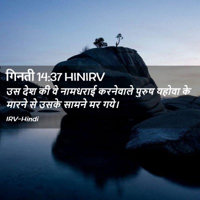 Picture 02 - गिनती 14:37 HINIRV - उस देश की वे - Bible Verse Picture