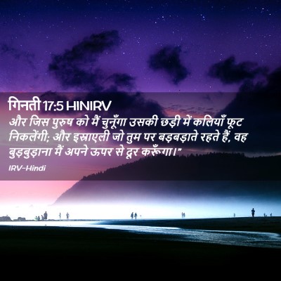 Picture 02 - गिनती 17:5 HINIRV - और जिस पुरुष को मैं - Bible Verse Picture