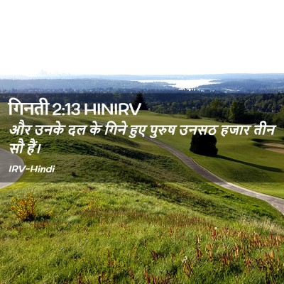 Picture 02 - गिनती 2:13 HINIRV - और उनके दल के गिने - Bible Verse Picture