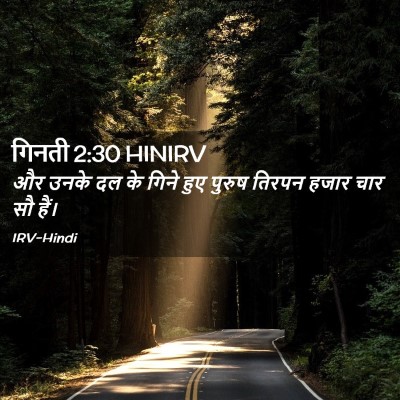 Picture 02 - गिनती 2:30 HINIRV - और उनके दल के गिने - Bible Verse Picture
