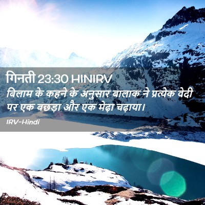 Picture 02 - गिनती 23:30 HINIRV - बिलाम के कहने के - Bible Verse Picture
