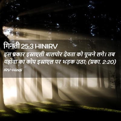 Picture 02 - गिनती 25:3 HINIRV - इस प्रकार - Bible Verse Picture