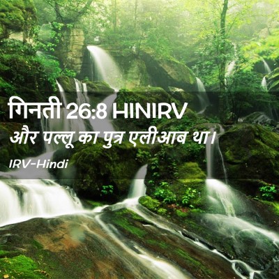 Picture 02 - गिनती 26:8 HINIRV - और पल्लू का पुत्र - Bible Verse Picture