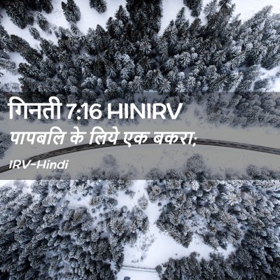Picture 02 - गिनती 7:16 HINIRV - पापबलि के लिये एक - Bible Verse Picture