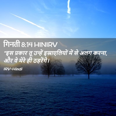 Picture 02 - गिनती 8:14 HINIRV - “इस प्रकार तू - Bible Verse Picture