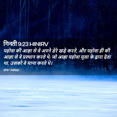 Picture 02 - गिनती 9:23 HINIRV - यहोवा की आज्ञा से - Bible Verse Picture
