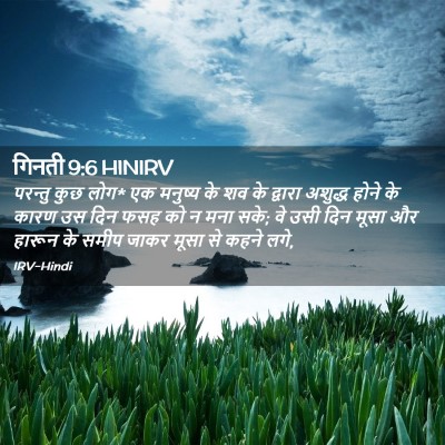 Picture 02 - गिनती 9:6 HINIRV - परन्तु कुछ लोग* एक - Bible Verse Picture