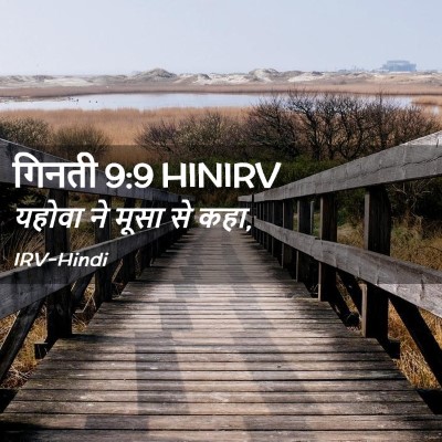 Picture 02 - गिनती 9:9 HINIRV - यहोवा ने मूसा से - Bible Verse Picture