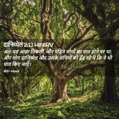Picture 02 - दानिय्येल 2:13 HINIRV - अतः यह आज्ञा निकली, - Bible Verse Picture