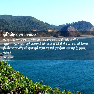 Picture 02 - दानिय्येल 2:28 HINIRV - परन्तु भेदों का - Bible Verse Picture