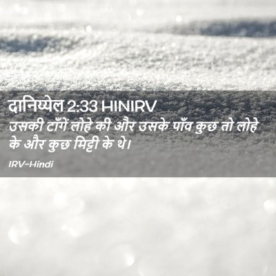 Picture 02 - दानिय्येल 2:33 HINIRV - उसकी टाँगें लोहे - Bible Verse Picture