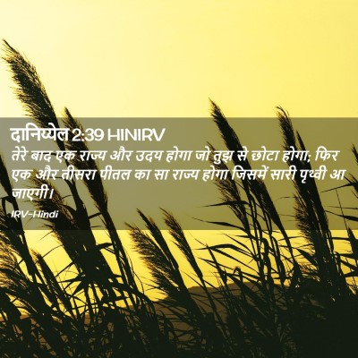 Picture 02 - दानिय्येल 2:39 HINIRV - तेरे बाद एक राज्य - Bible Verse Picture