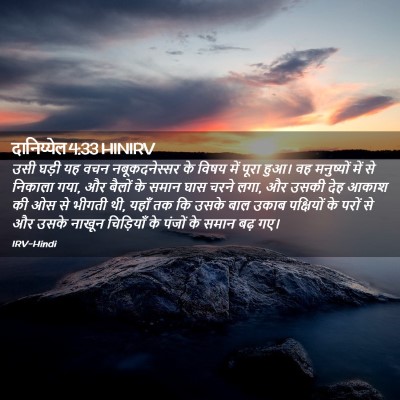 Picture 02 - दानिय्येल 4:33 HINIRV - उसी घड़ी यह वचन - Bible Verse Picture
