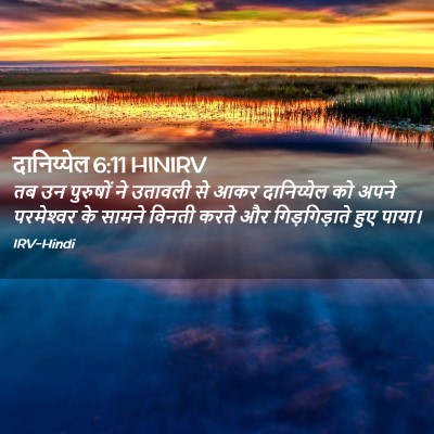 Picture 02 - दानिय्येल 6:11 HINIRV - तब उन पुरुषों ने - Bible Verse Picture