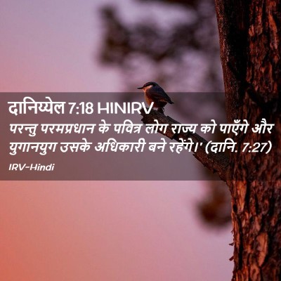 Picture 02 - दानिय्येल 7:18 HINIRV - परन्तु परमप्रधान - Bible Verse Picture
