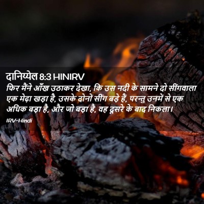 Picture 02 - दानिय्येल 8:3 HINIRV - फिर मैंने आँख - Bible Verse Picture