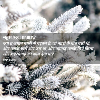 Picture 02 - नहूम 3:8 HINIRV - क्या तू अमोन नगरी - Bible Verse Picture