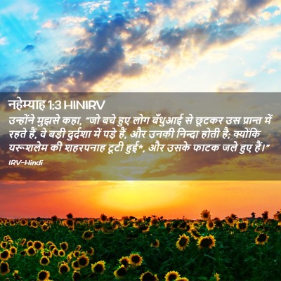 Picture 02 - नहेम्याह 1:3 HINIRV - उन्होंने मुझसे - Bible Verse Picture