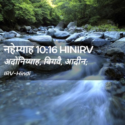 Picture 02 - नहेम्याह 10:16 HINIRV - अदोनिय्याह, बिगवै, - Bible Verse Picture