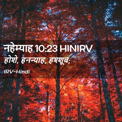 Picture 02 - नहेम्याह 10:23 HINIRV - होशे, हनन्याह, - Bible Verse Picture