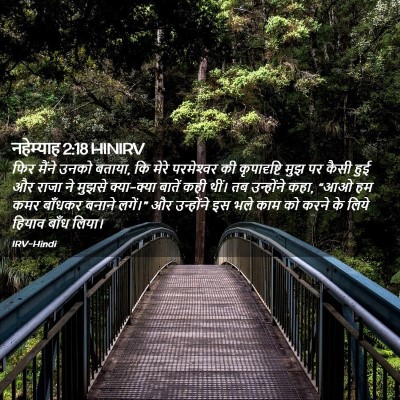 Picture 02 - नहेम्याह 2:18 HINIRV - फिर मैंने उनको - Bible Verse Picture