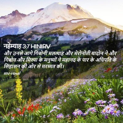 Picture 02 - नहेम्याह 3:7 HINIRV - और उनसे आगे गिबोनी - Bible Verse Picture