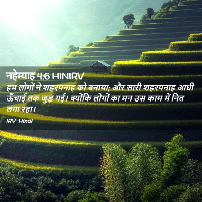 Picture 02 - नहेम्याह 4:6 HINIRV - हम लोगों ने - Bible Verse Picture