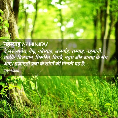 Picture 02 - नहेम्याह 7:7 HINIRV - वे जरुब्बाबेल, - Bible Verse Picture