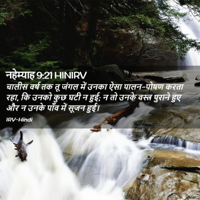 Picture 02 - नहेम्याह 9:21 HINIRV - चालीस वर्ष तक तू - Bible Verse Picture