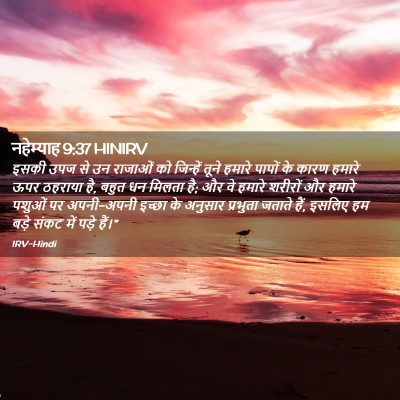 Picture 02 - नहेम्याह 9:37 HINIRV - इसकी उपज से उन - Bible Verse Picture
