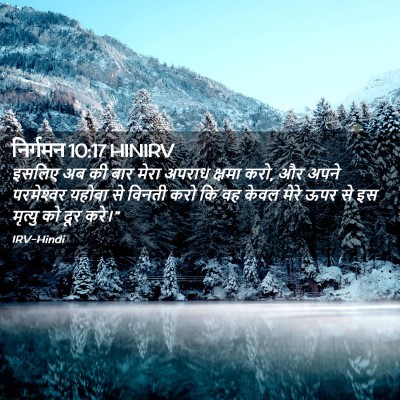 Picture 02 - निर्गमन 10:17 HINIRV - इसलिए अब की बार - Bible Verse Picture