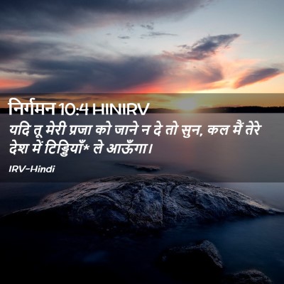 Picture 02 - निर्गमन 10:4 HINIRV - यदि तू मेरी प्रजा - Bible Verse Picture