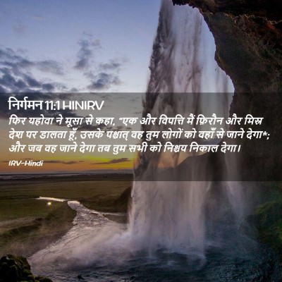 Picture 02 - निर्गमन 11:1 HINIRV - फिर यहोवा ने मूसा - Bible Verse Picture