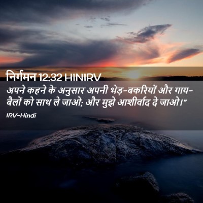Picture 02 - निर्गमन 12:32 HINIRV - अपने कहने के - Bible Verse Picture